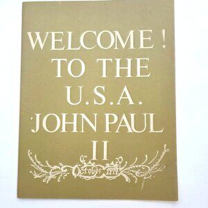 Vtg 1979 Pope John Paul II Mass On The Mall Washington DC Memorabilia